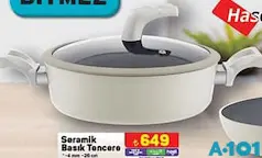 HASCEVHER SERAMİK BASIK TENCERE 26 CM HASCEVHER SERAMİK BASIK TENCERE 26 CM